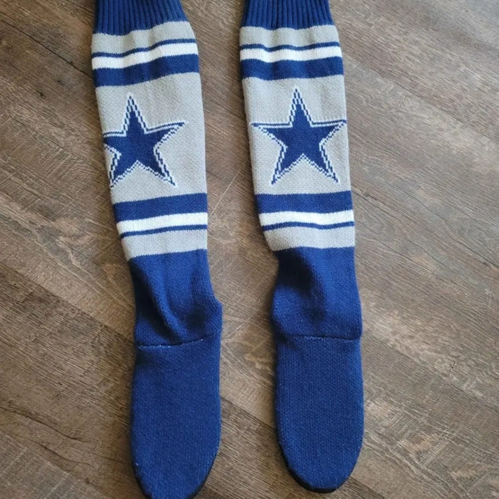 Dallas Cowboys slipper sock shoes